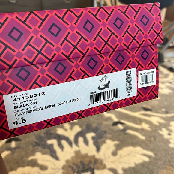 Tory Burch - Black Lila Wedge - Picture 5 of 6